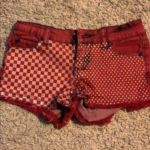 Lovesick/Hot Topic Jean shorts. Size girls 0.